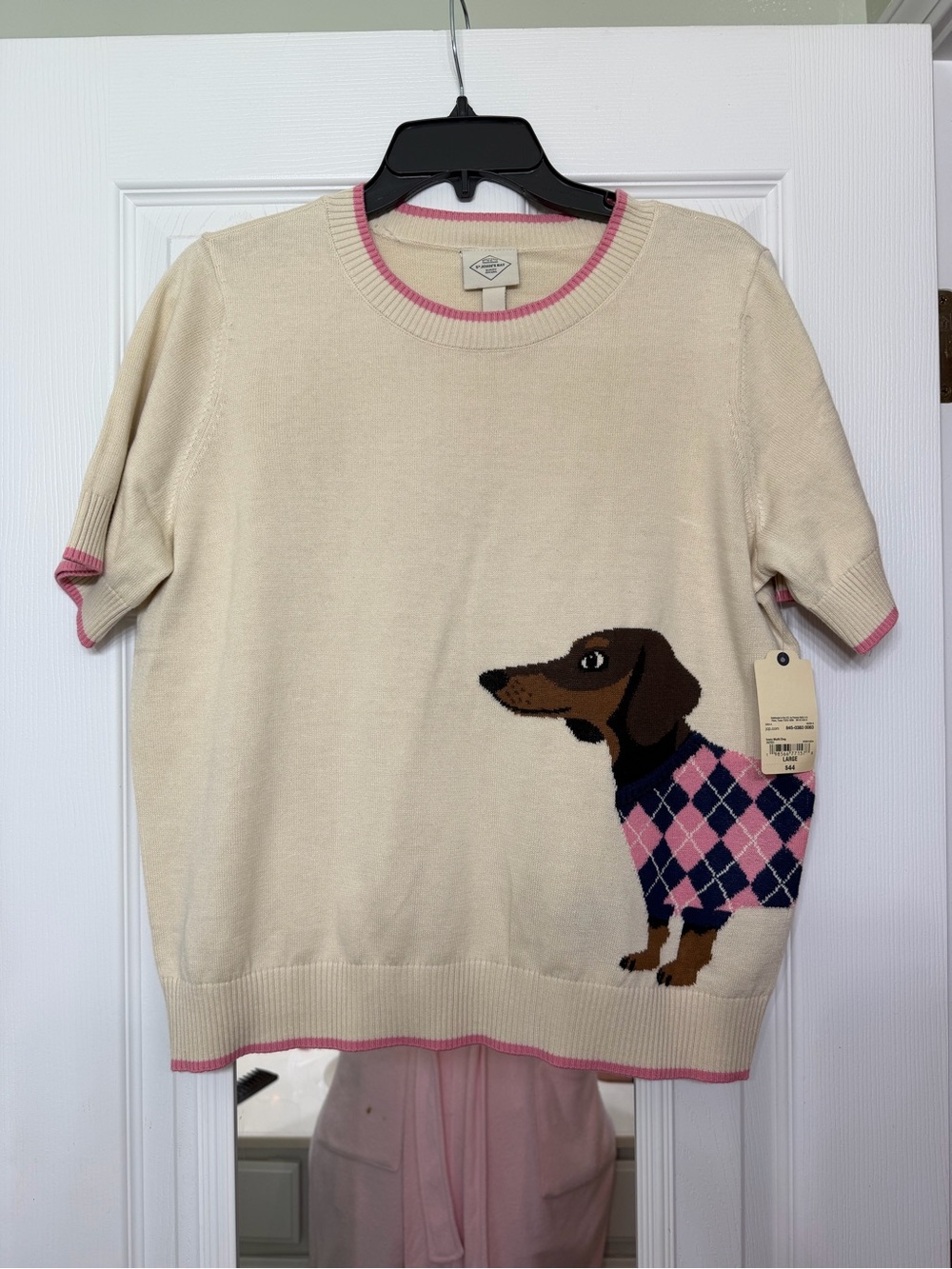 St. John's Bay Womens Crew Neck Short Sleeve Pullover Sweater NWT